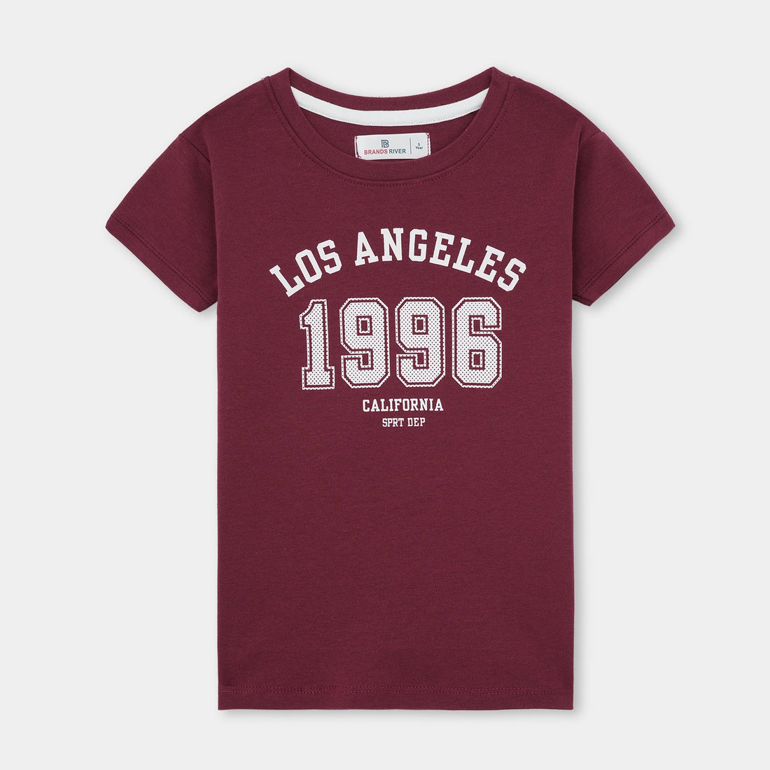 Premium Quality Boys 'Los Angeles 1996' Maroon Summer Suit