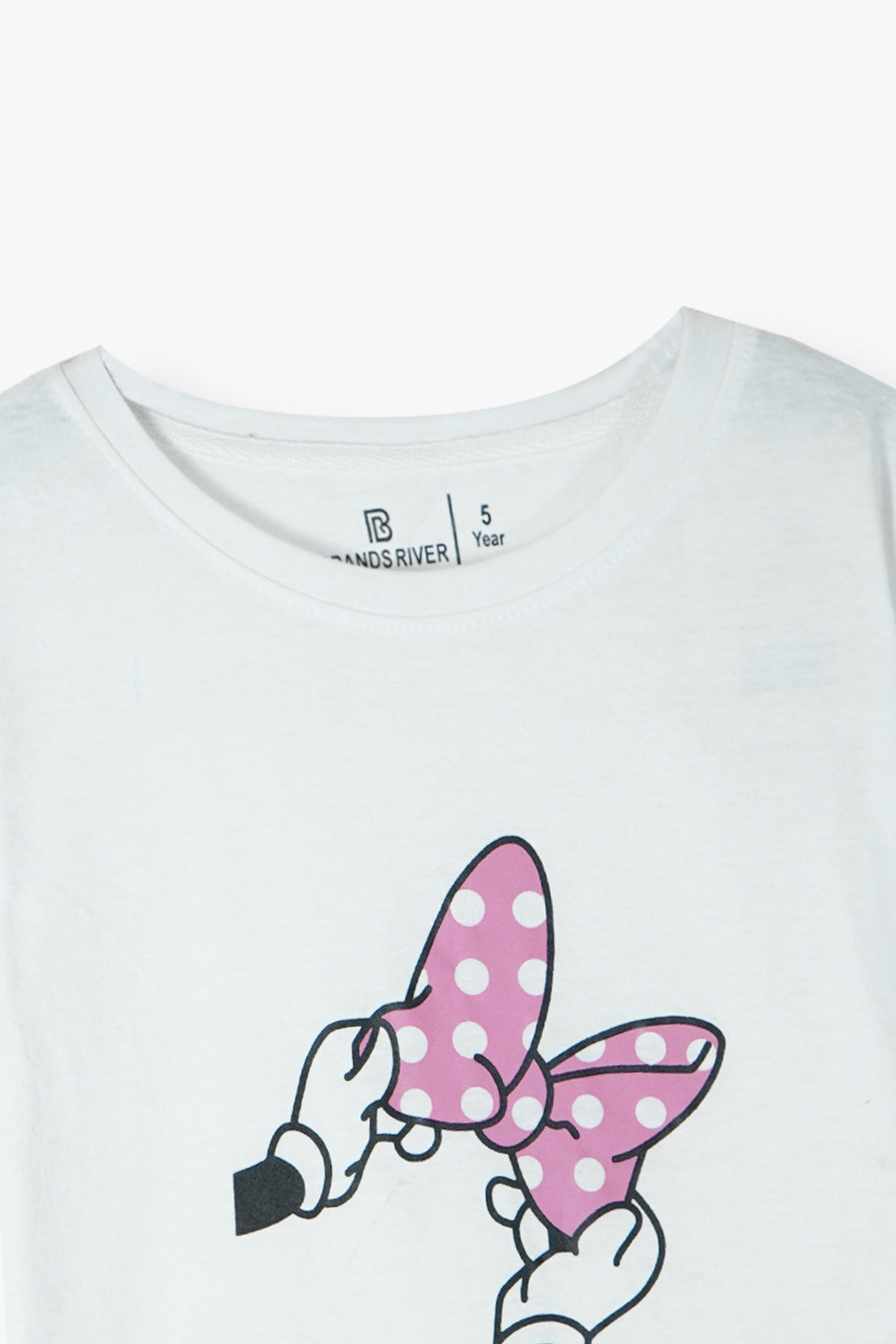 Girls Premium Quality "Minnie Bow" Printed Summersuit with Plain Pink Trousers