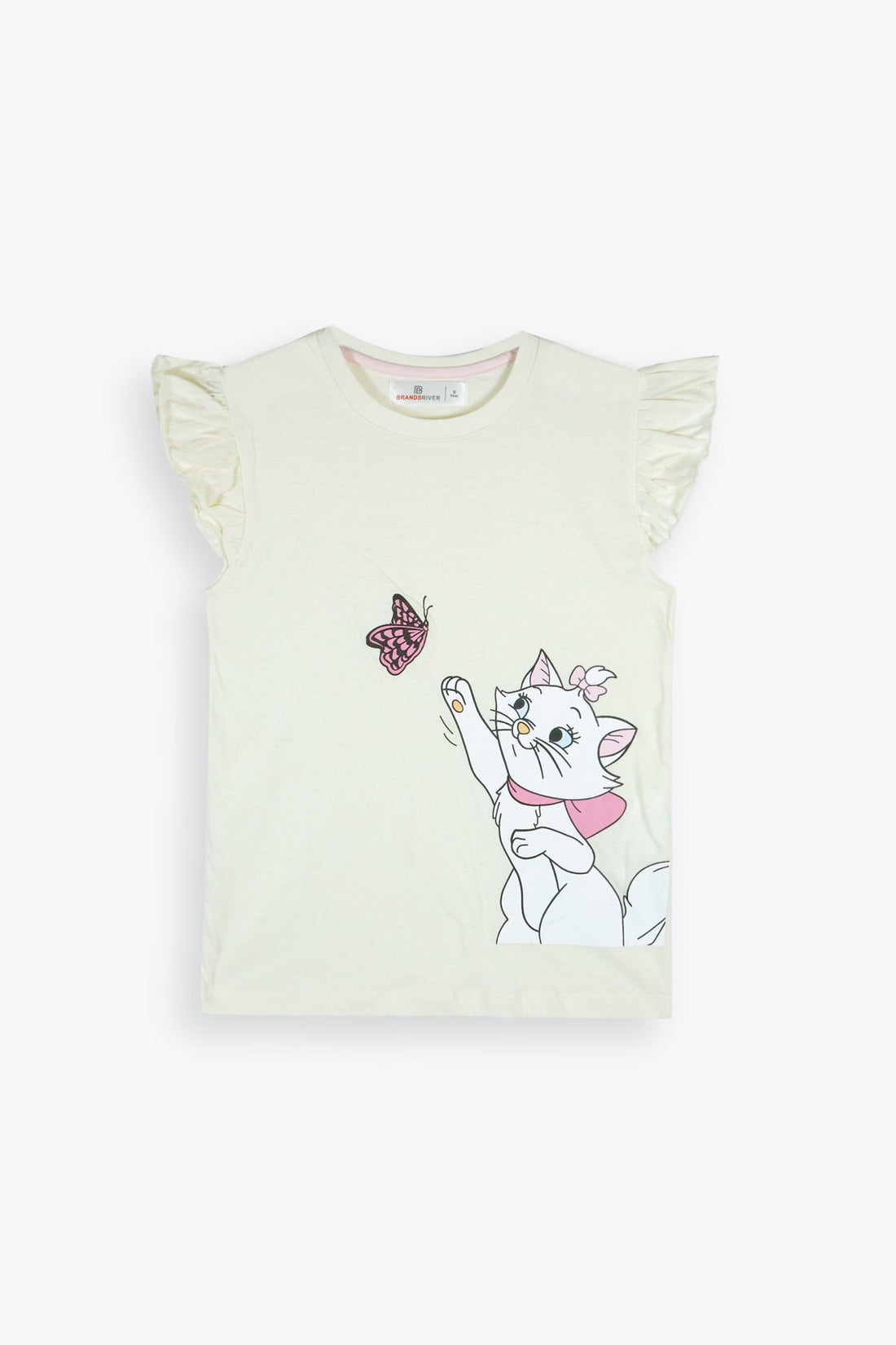 Premium Quality "Kitty" Printed Girls Suit With Butterfly Trousers