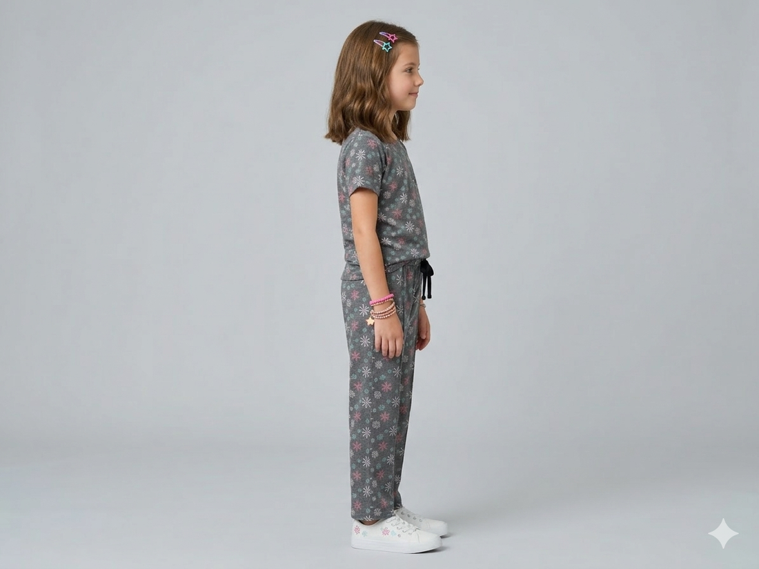 Girls Premium Quality All-Over Printed Summer Suit