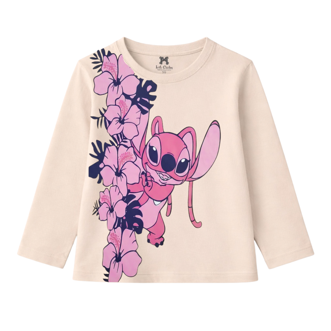 Lilo & Stitch Beige Summer Coord Set (2-Piece)