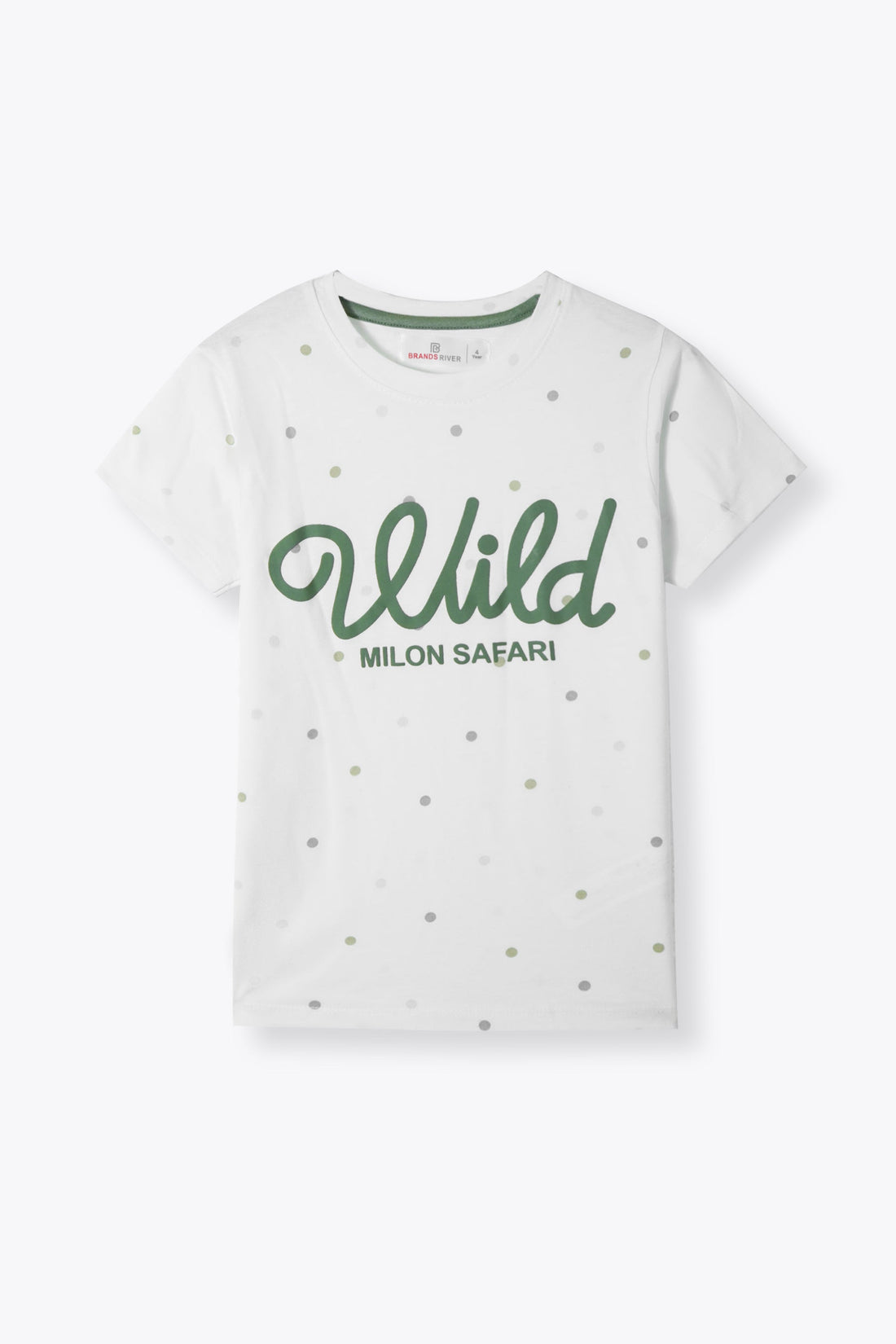 Premium Quality "Wild" Printed White Summer Suit