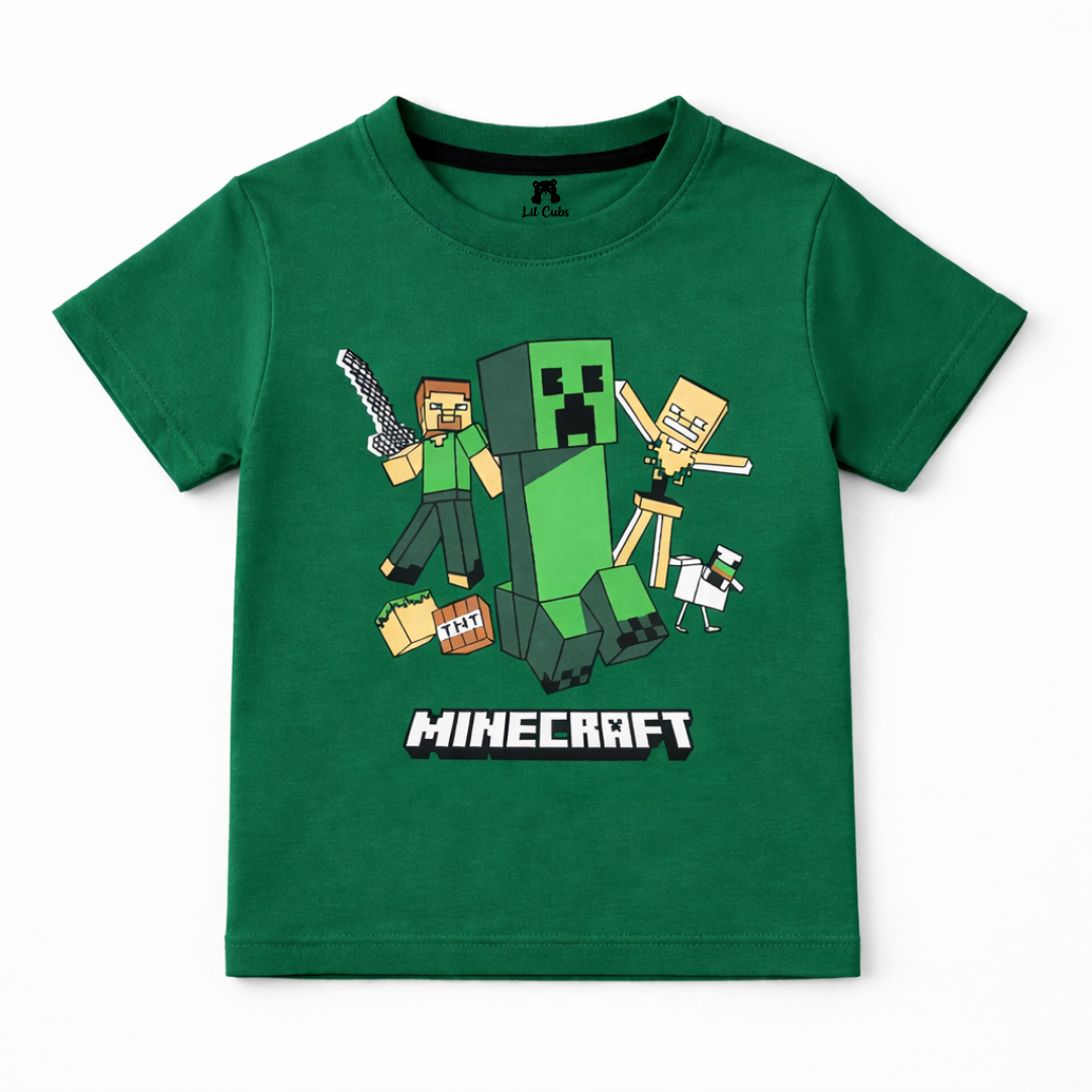 MineCraft Green Summer Coord Set (2-Piece)