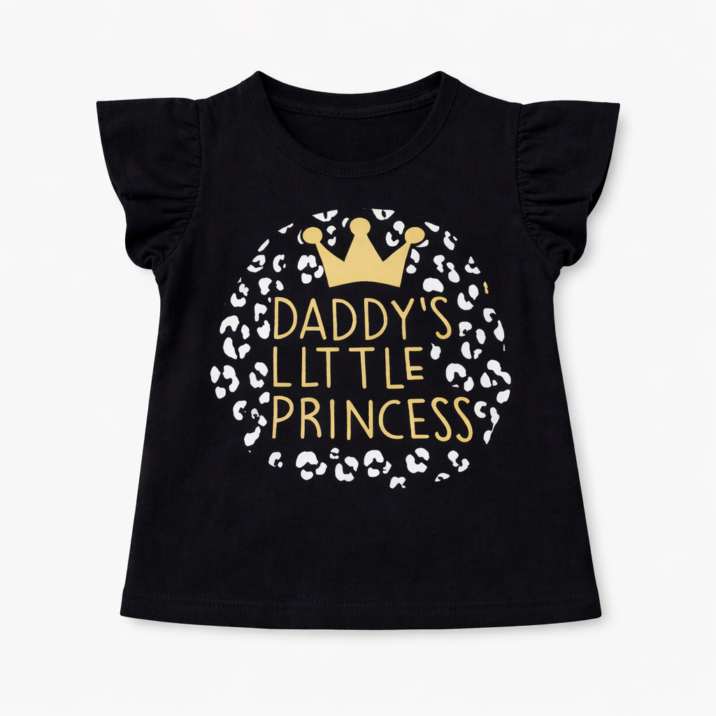 Black Daddy's Little Princess Summer Coord Set (2-Piece)