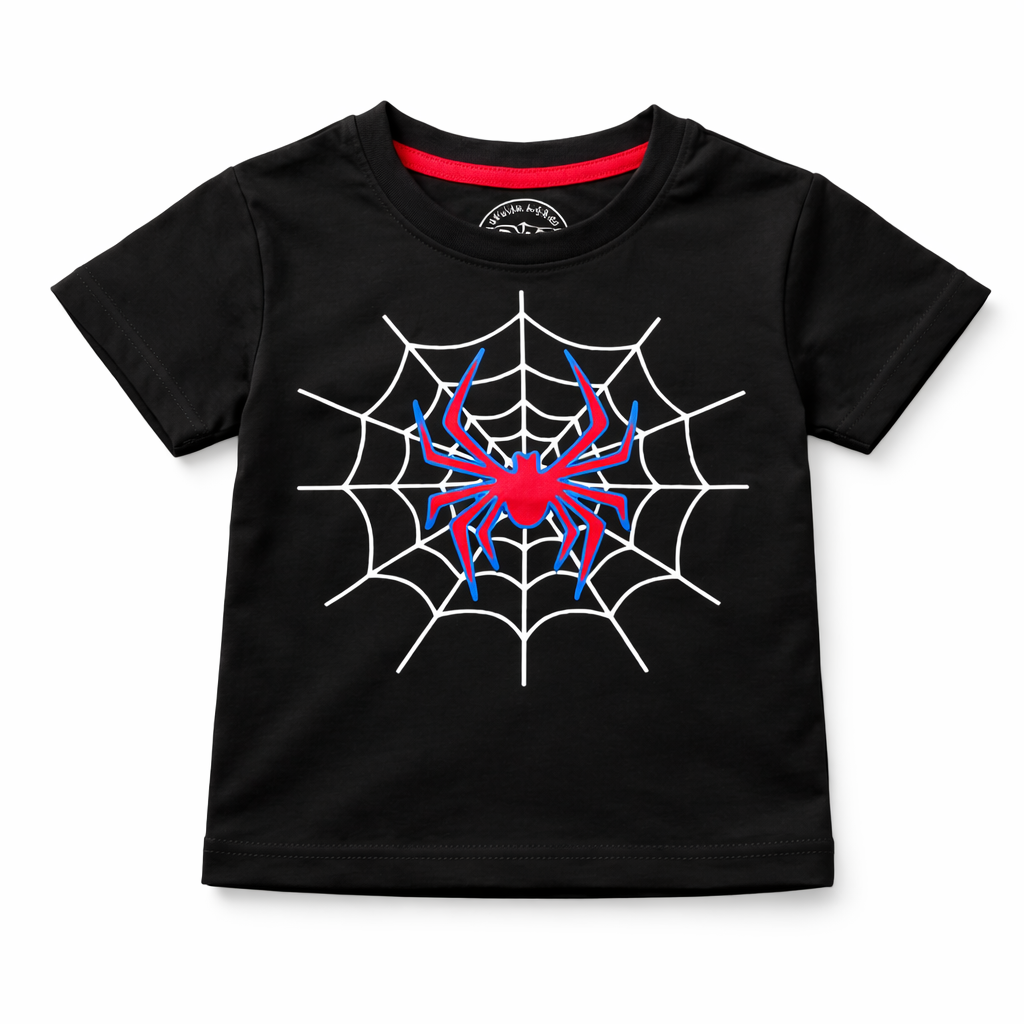Black Spiderman Summer Coord Set (2-Piece)
