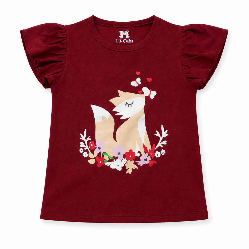 Maroon Squirrel  Summer Coord Set (2-Piece)