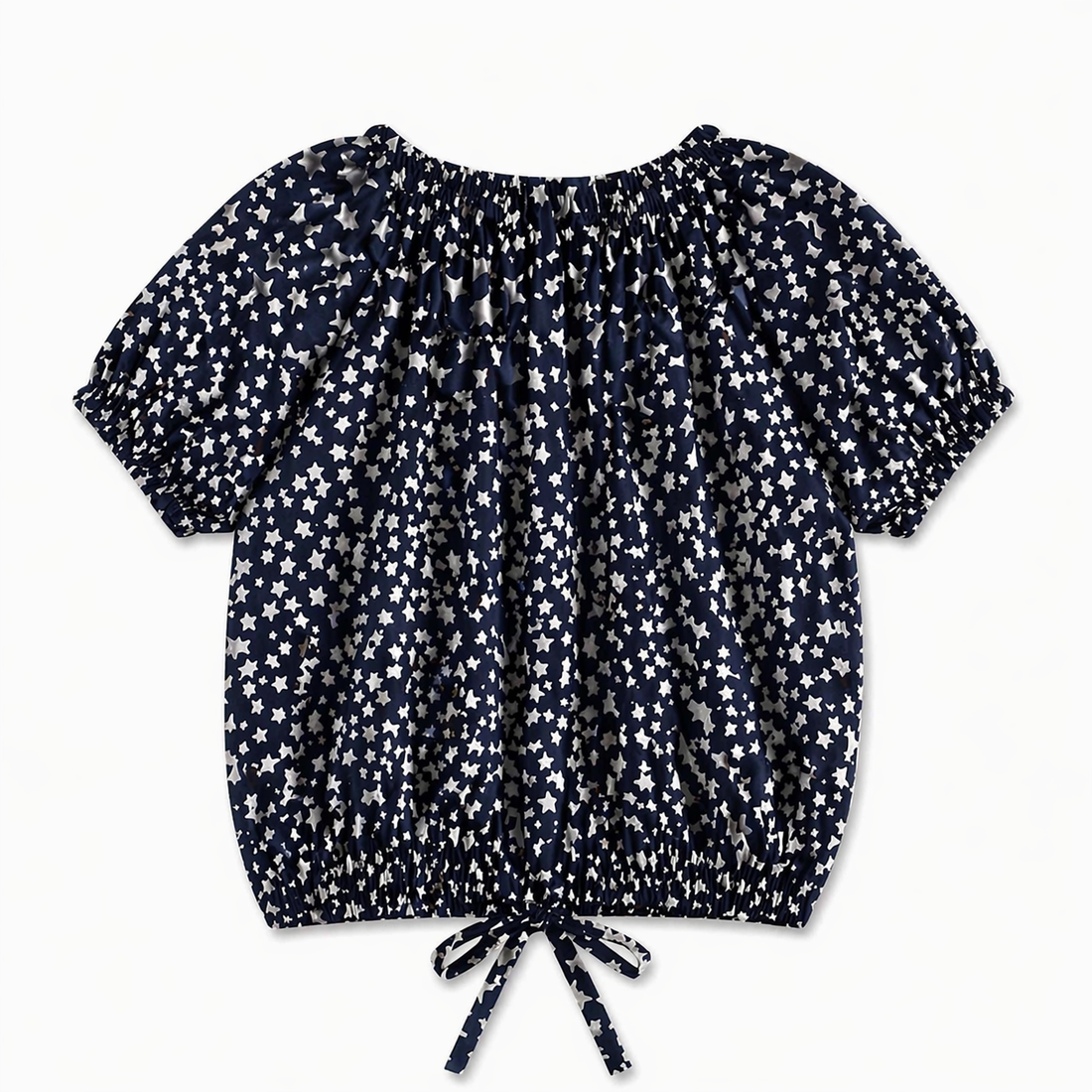 Girls Summer Coord Set 2 Piece – Navy Blue & Gold Star Print (6 Months - 5 Years)