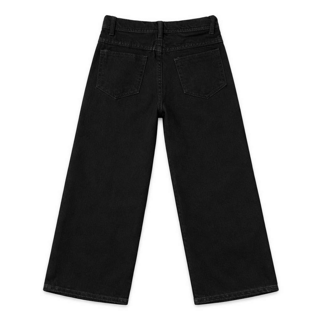 Boys Black Baggy Denim Jeans