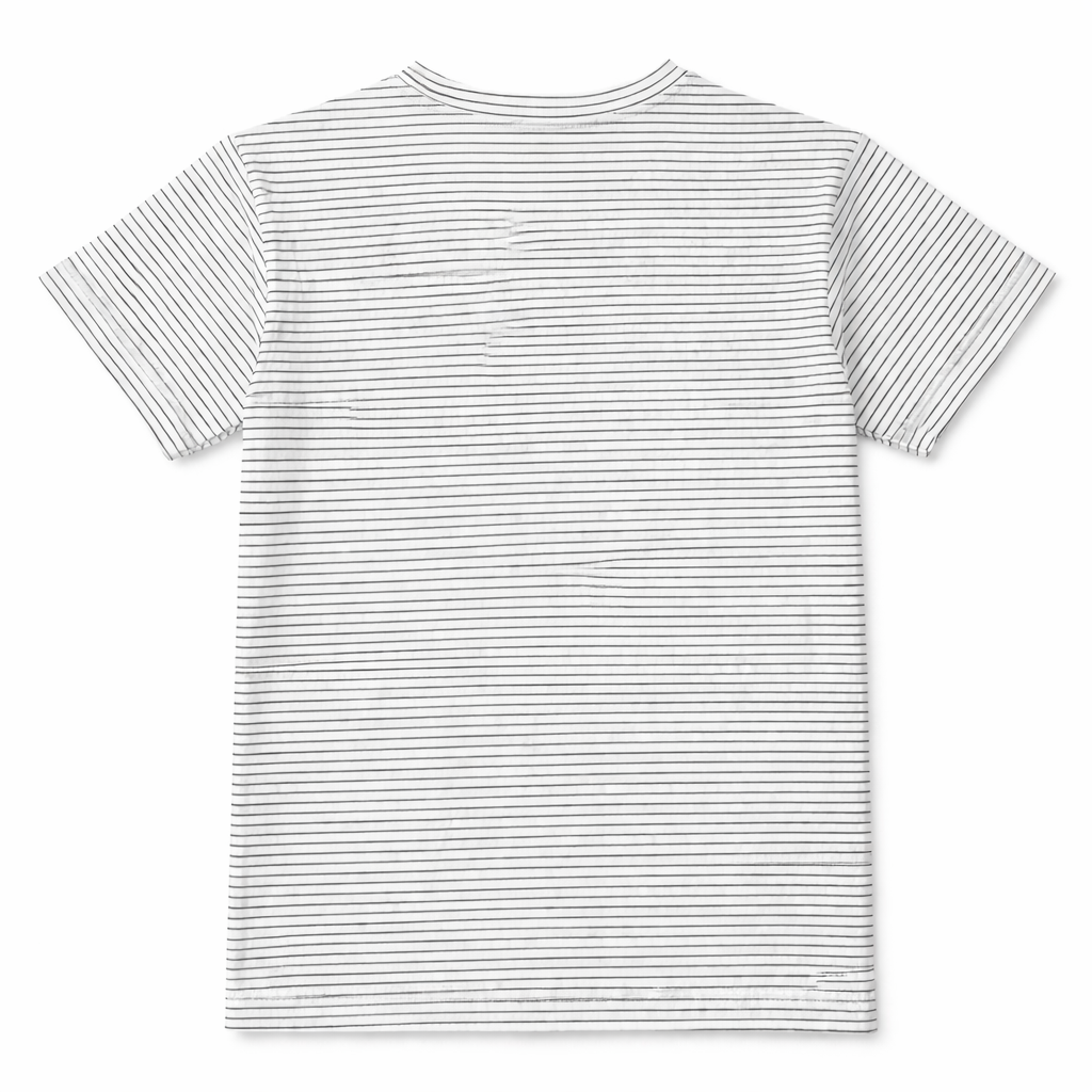 White T‑Shirt with Black Lining