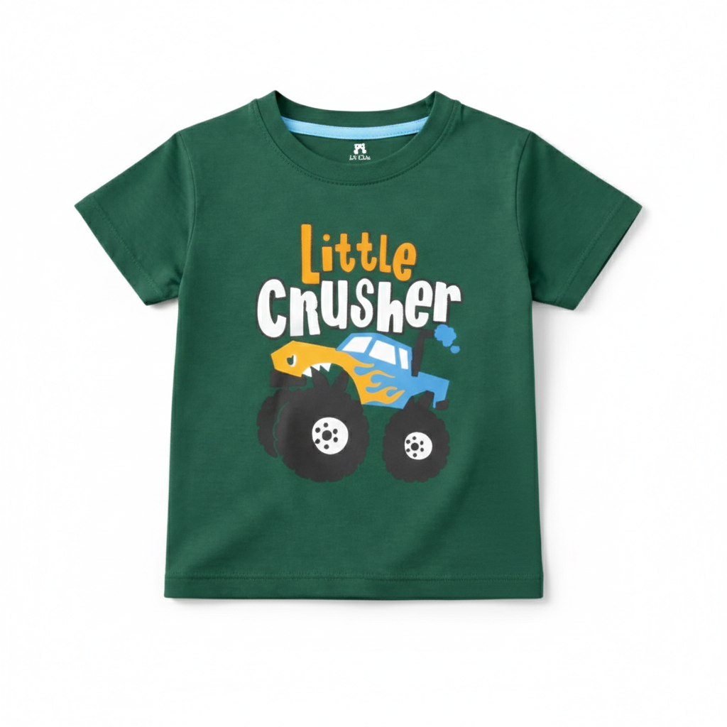 Little Crusher Green Summer Coord Set (2-Piece)
