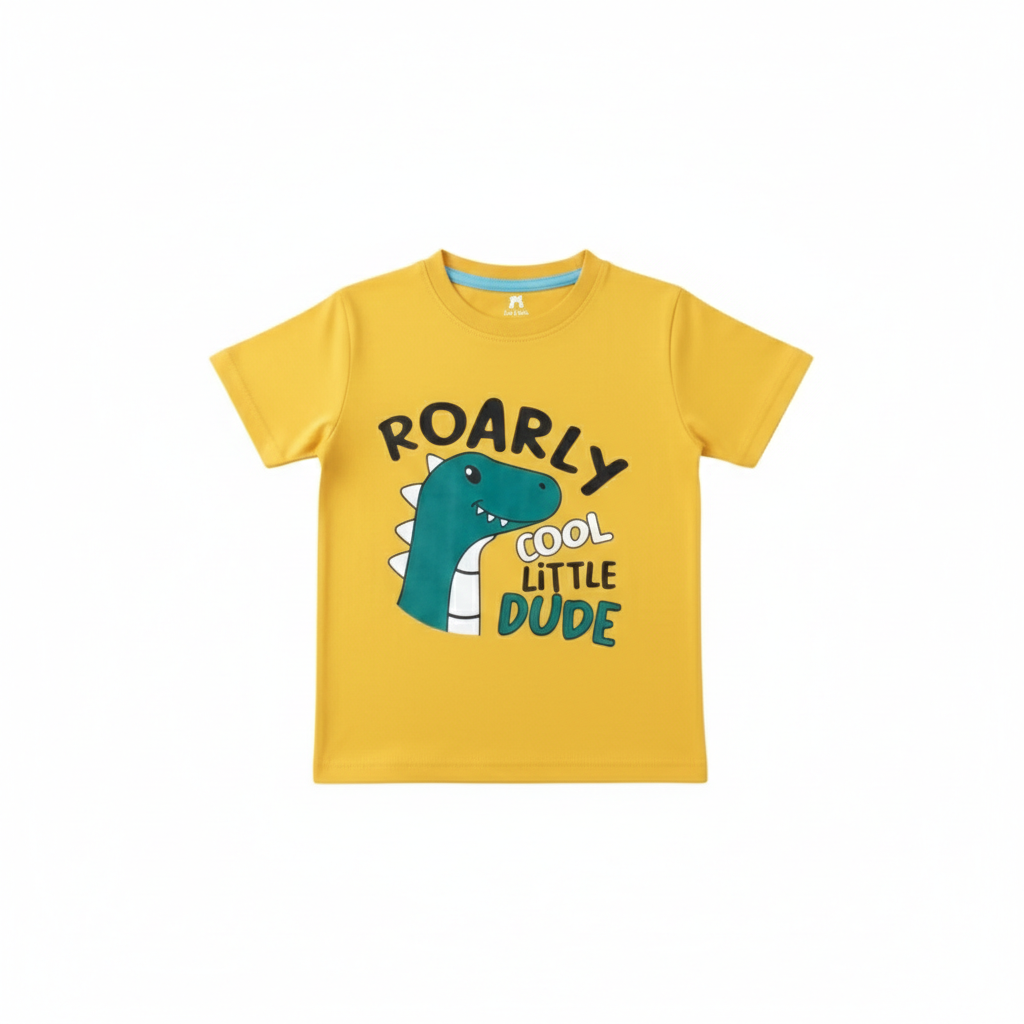 Dino Yellow Summer Coord Set (2-Piece)