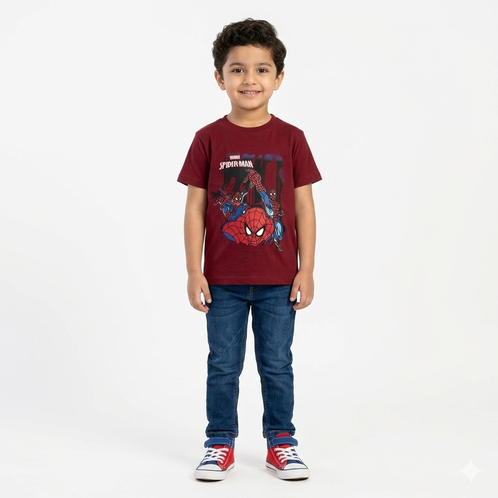 Dark Red Spider Summer T-Shirt