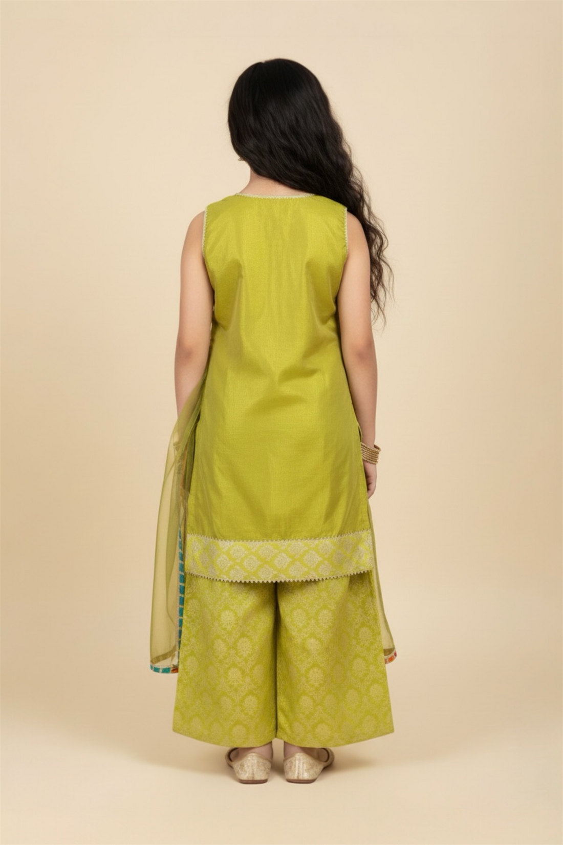 Fancy Shirt With Plazo And Net Dupatta