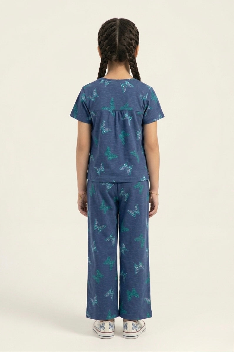 Girls Premium All-Over Printed Summer Suit